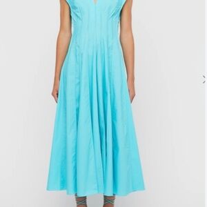 Scanlan Theodore parachute French seam dress Turquoise